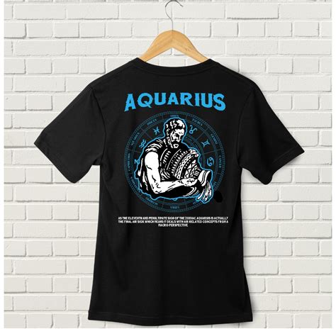 aquarius tshirt|Zodiac aquarius tshirt